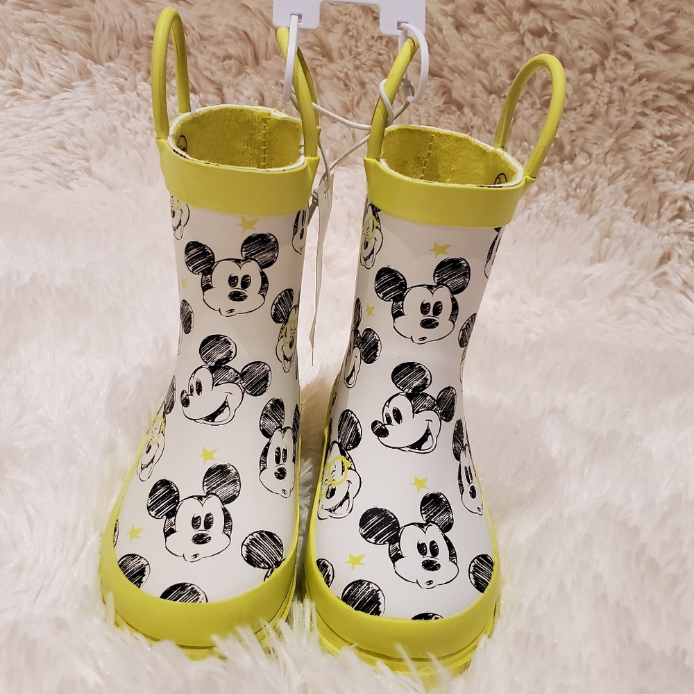 Original Disney  Yellow Mikey sketch rainboots